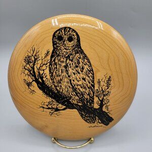 Myrtlewood Wall Plaque Owl Oregon Myrtlewood Polished Bayview Myrtlewood Shop